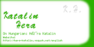 katalin hera business card